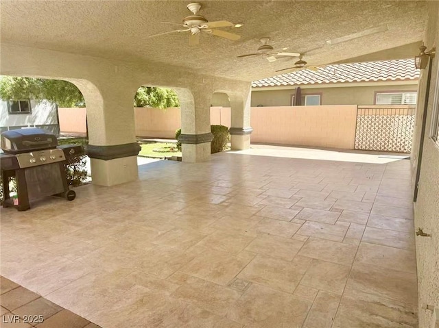 5204 Padua Way, Las Vegas, NV 89107 - view of patio / terrace with ceiling fan and a grill