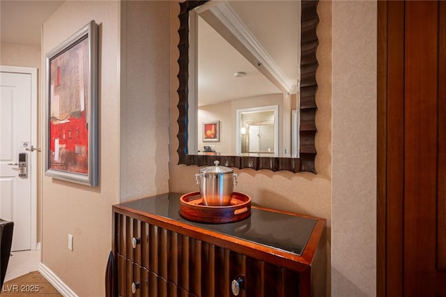 135 E Harmon Ave Unit 414, Las Vegas, NV 89109 - hallway featuring tile patterned floors and baseboards