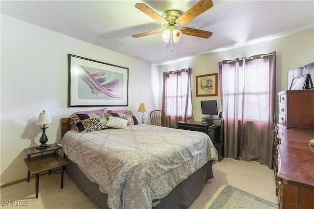 744 Milstead Ct, Las Vegas, NV 89110 - bedroom with carpet floors and a ceiling fan