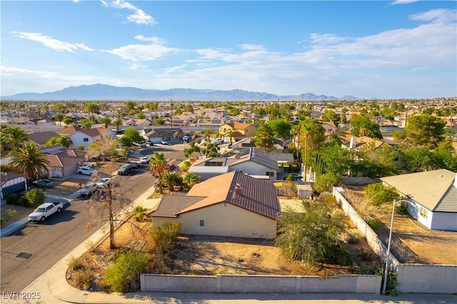 744 Milstead Ct, Las Vegas, NV 89110 - aerial view of residential area featuring mountains