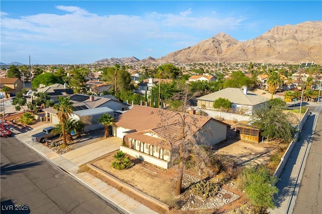 744 Milstead Ct, Las Vegas, NV 89110 - aerial view of residential area with a mountainous background