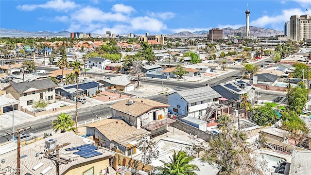 3009 Merritt Ave, Las Vegas, NV 89102 - aerial view of residential area with a mountainous background