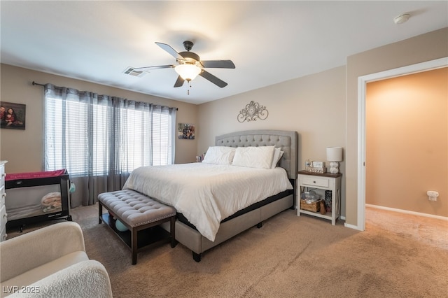 1014 Lone Pine River Ave, Henderson, NV 89002 - carpeted bedroom with ceiling fan and baseboards