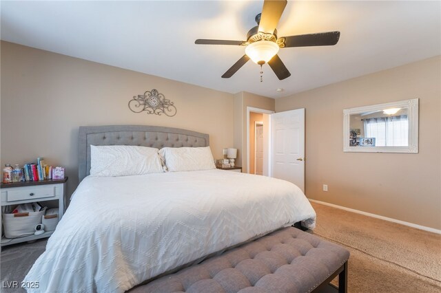1014 Lone Pine River Ave, Henderson, NV 89002 - bedroom featuring carpet flooring and a ceiling fan