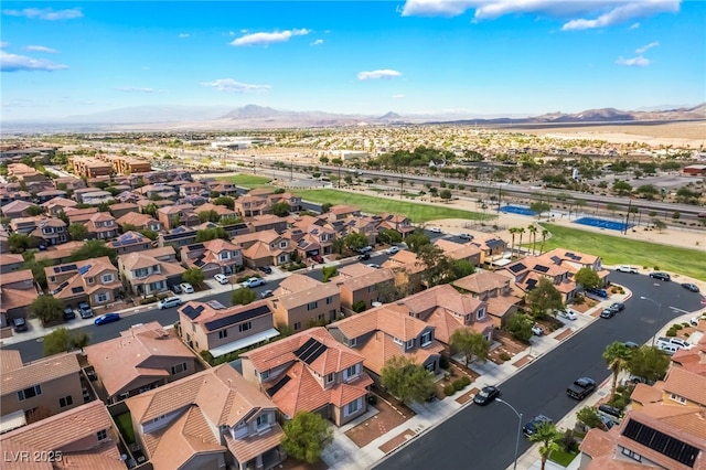 1014 Lone Pine River Ave, Henderson, NV 89002 - aerial perspective of suburban area with a mountain backdrop