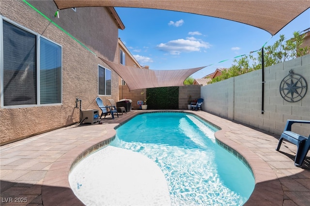 1014 Lone Pine River Ave, Henderson, NV 89002 - view of swimming pool with a fenced backyard and a patio area