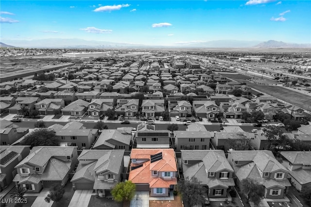 1014 Lone Pine River Ave, Henderson, NV 89002 - aerial perspective of suburban area with a mountain backdrop
