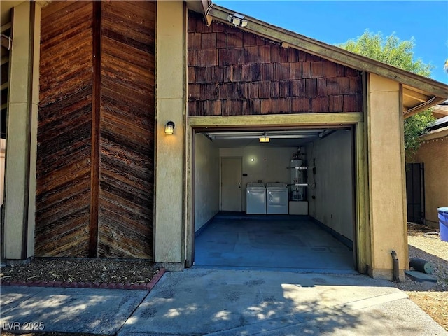 123 Sirnoble St, Las Vegas, NV 89110 - garage with separate washer and dryer and water heater