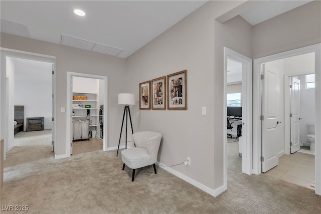 1309 Azure Jay Ave, North Las Vegas, NV 89084 - sitting room with carpet floors and tile patterned flooring
