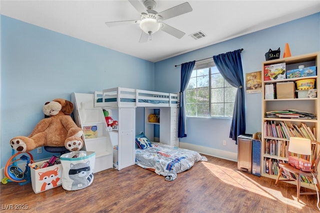 10960 Bethel Park Ct, Las Vegas, NV 89141 - bedroom featuring wood finished floors and a ceiling fan