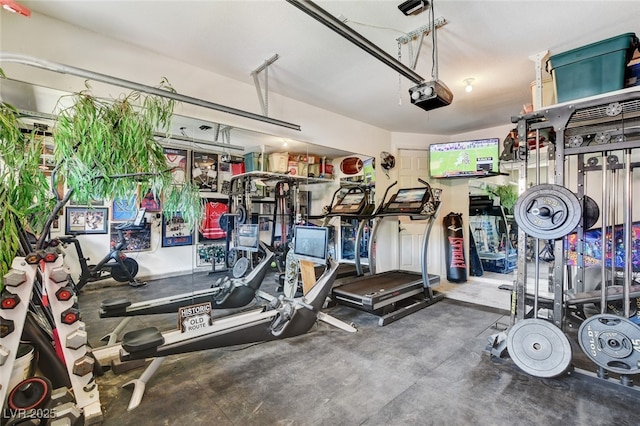 10960 Bethel Park Ct, Las Vegas, NV 89141 - gym with a garage