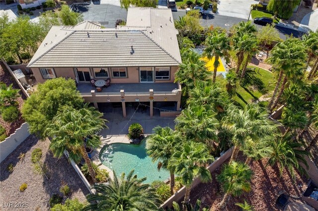 10960 Bethel Park Ct, Las Vegas, NV 89141 - aerial view of property and surrounding area with a pool