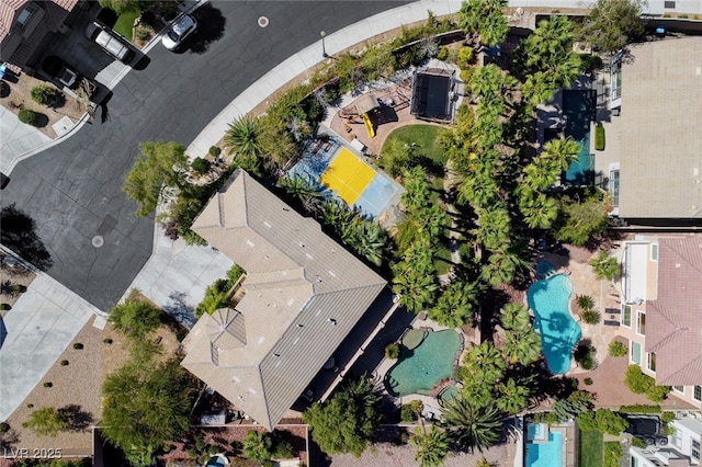 10960 Bethel Park Ct, Las Vegas, NV 89141 - aerial view of a pool area