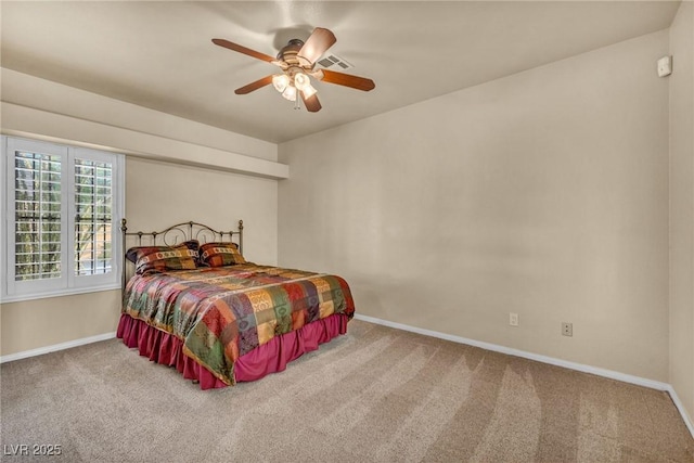 1971 Del Font Ct, Las Vegas, NV 89117 - carpeted bedroom featuring baseboards and a ceiling fan
