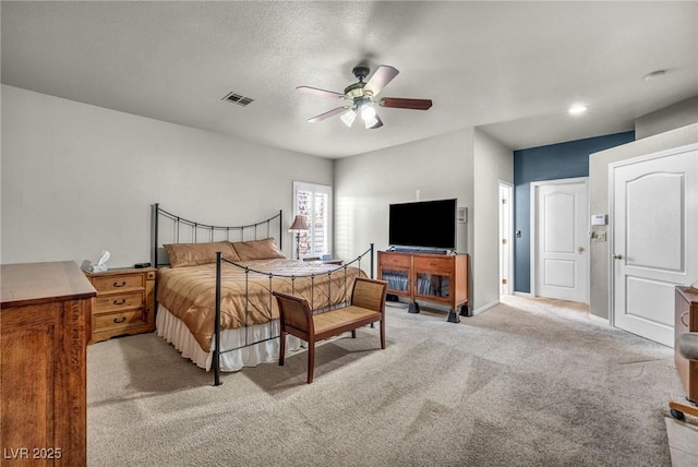 1971 Del Font Ct, Las Vegas, NV 89117 - bedroom featuring light carpet and ceiling fan