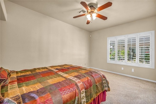 1971 Del Font Ct, Las Vegas, NV 89117 - carpeted bedroom with baseboards and a ceiling fan