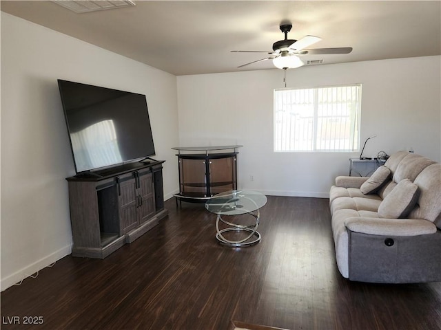 161 Diamond Bar Rd, Pahrump, NV 89048 - living room with wood finished floors and ceiling fan