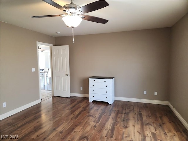 161 Diamond Bar Rd, Pahrump, NV 89048 - spare room with a ceiling fan and wood finished floors