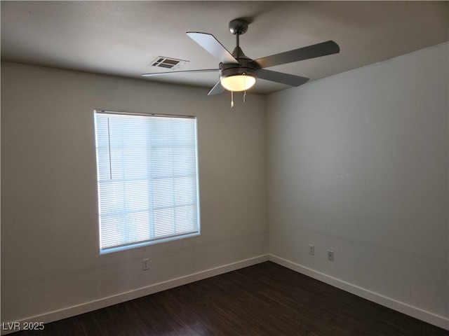 161 Diamond Bar Rd, Pahrump, NV 89048 - unfurnished room with dark wood finished floors and ceiling fan