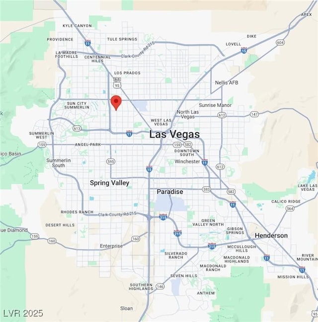 6437 Peachwood Rd, Las Vegas, NV 89108 - map of property location