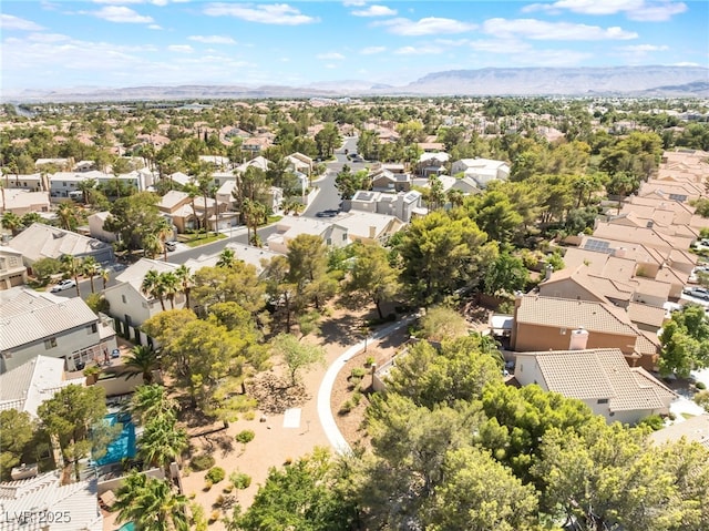 9332 Sienna Vista Dr, Las Vegas, NV 89117 - aerial perspective of suburban area with a mountainous background