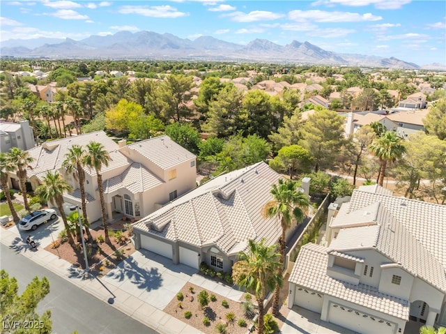 9332 Sienna Vista Dr, Las Vegas, NV 89117 - aerial perspective of suburban area with mountains