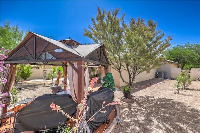3032 Prairie Princess Ave, North Las Vegas, NV 89081 - view of patio / terrace featuring a gazebo and grilling area