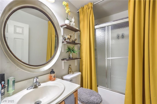 3032 Prairie Princess Ave, North Las Vegas, NV 89081 - full bathroom featuring combined bath / shower with glass door and vanity