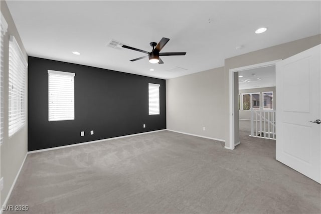 8969 Rice Peak St, Las Vegas, NV 89148 - unfurnished bedroom featuring carpet, recessed lighting, and a ceiling fan