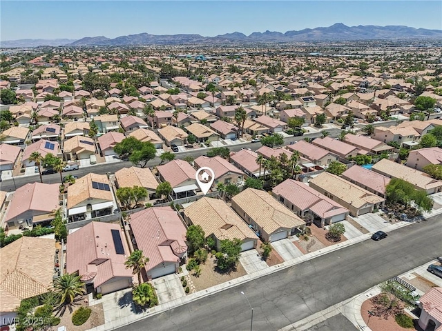 9362 Baltinglass St, Las Vegas, NV 89123 - aerial view of residential area with mountains