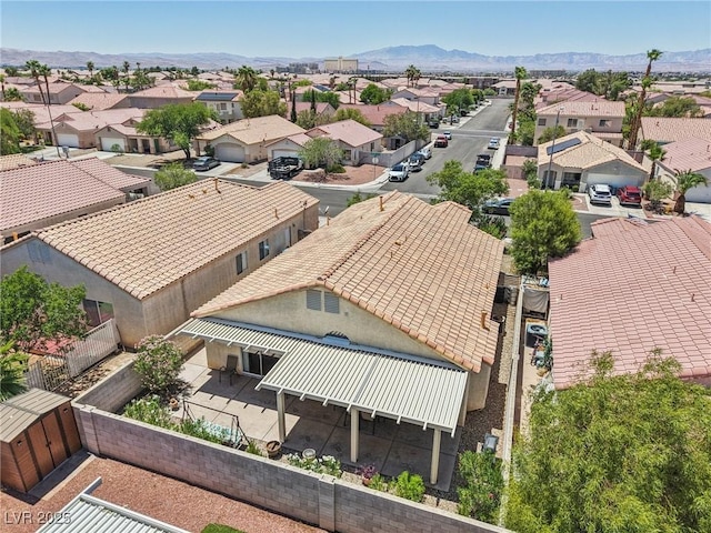 9362 Baltinglass St, Las Vegas, NV 89123 - aerial perspective of suburban area with a mountain backdrop