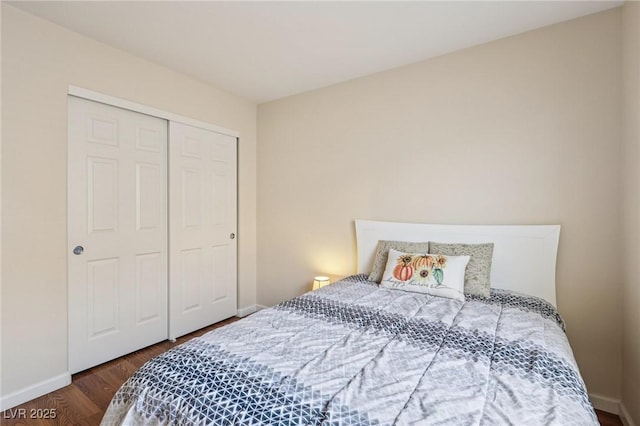 9362 Baltinglass St, Las Vegas, NV 89123 - bedroom with wood finished floors and a closet