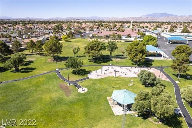 4466 New Dupell Way, Las Vegas, NV 89147 - aerial perspective of suburban area featuring a mountain backdrop