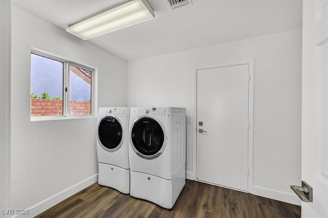 2820 Golf Links Dr, Las Vegas, NV 89134 - washroom with washer and clothes dryer and wood finished floors
