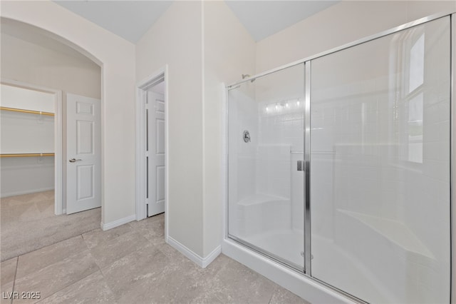 3912 Makushin Bay Ave, North Las Vegas, NV 89081 - full bath with a shower stall and a walk in closet
