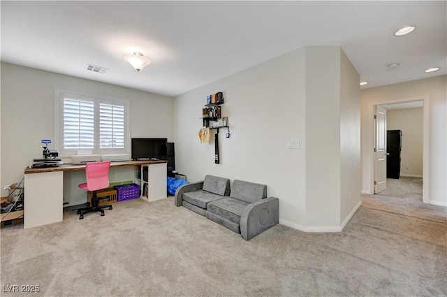 10722 Red Badge Ave, Las Vegas, NV 89166 - carpeted office space featuring baseboards and recessed lighting