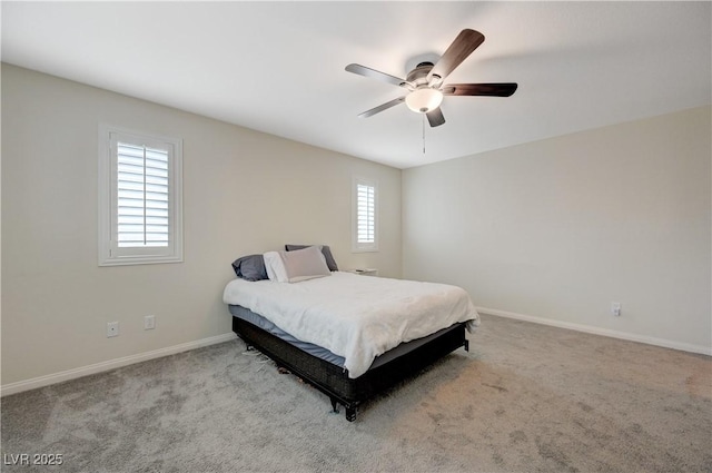 10722 Red Badge Ave, Las Vegas, NV 89166 - carpeted bedroom with baseboards and ceiling fan