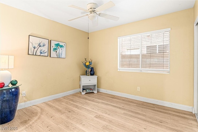 8611 Gabilan Ct, Las Vegas, NV 89123 - empty room featuring wood finished floors and ceiling fan