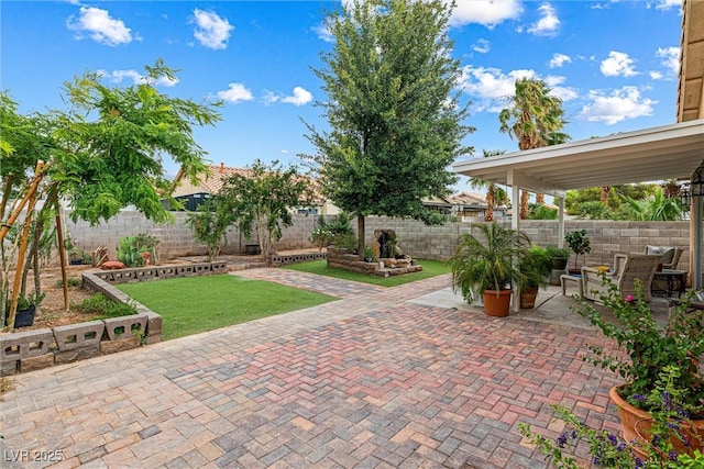 8611 Gabilan Ct, Las Vegas, NV 89123 - fenced backyard featuring a patio