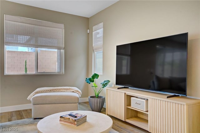 6591 Dove Point Pl, Las Vegas, NV 89130 - living area with wood finished floors and baseboards