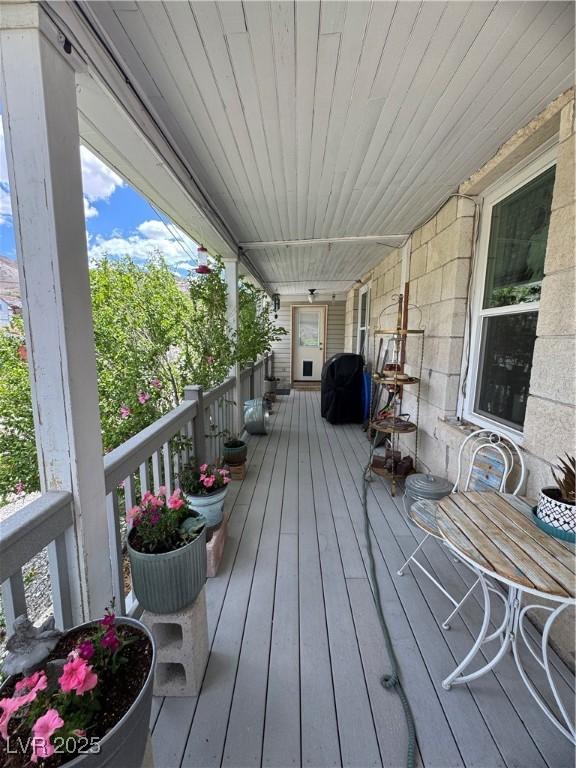 191 S Booker, Tonopah, NV 89049 - view of wooden deck