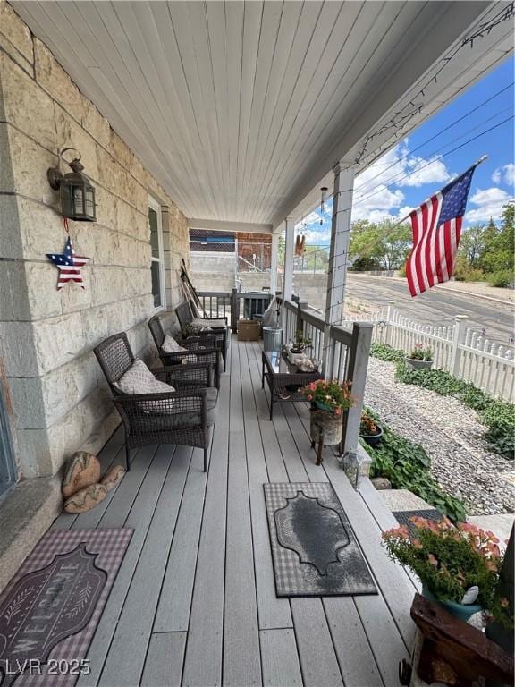 191 S Booker, Tonopah, NV 89049 - view of wooden porch