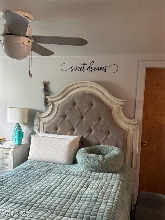 191 S Booker, Tonopah, NV 89049 - bedroom with ceiling fan
