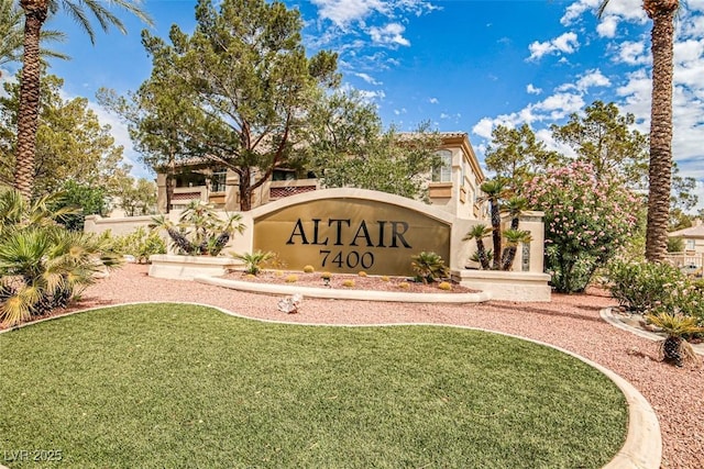 7400 W Flamingo Rd Unit 1051, Las Vegas, NV 89147 - community sign with a yard