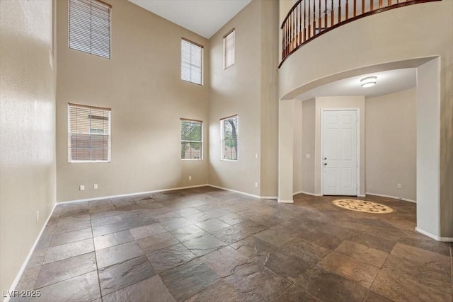 9413 Arcadia Woods Ct, Las Vegas, NV 89149 - entryway with stone tile floors and a high ceiling