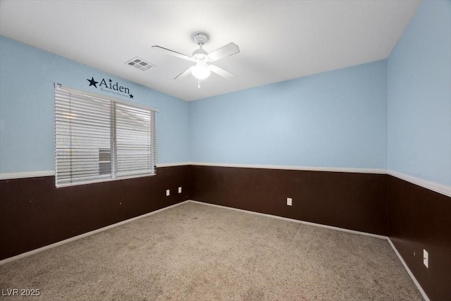 9413 Arcadia Woods Ct, Las Vegas, NV 89149 - empty room with a ceiling fan and carpet flooring
