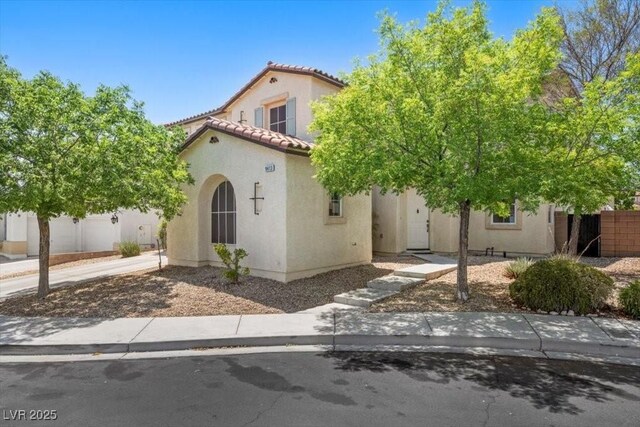 9413 Arcadia Woods Ct, Las Vegas, NV 89149 - mediterranean / spanish home with stucco siding and a tile roof