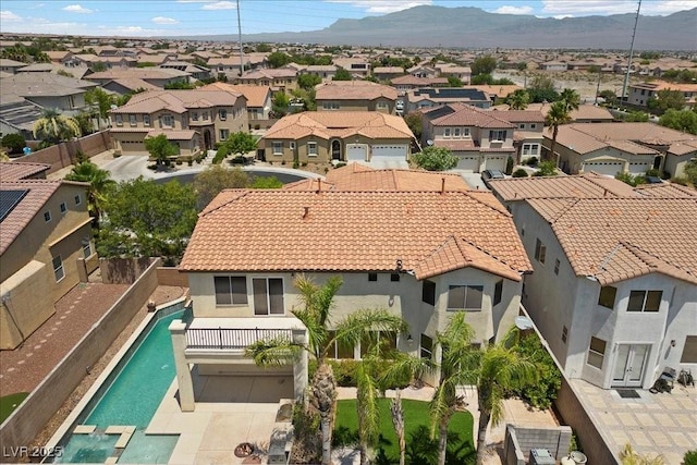 9413 Arcadia Woods Ct, Las Vegas, NV 89149 - aerial view of residential area featuring a mountainous background