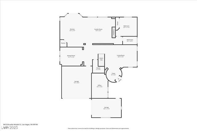 9413 Arcadia Woods Ct, Las Vegas, NV 89149 - view of room layout