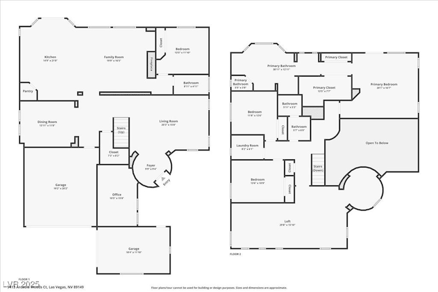 9413 Arcadia Woods Ct, Las Vegas, NV 89149 - view of property floor plan